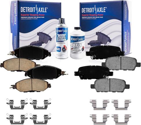 محور ديترويت-منصات الفرامل لعام 2013-2019 NISSAN PATHFINDER JX35 2015-2020 MURANO 2014-2019 Infiniti QX60 ، منصات الفرامل الخزفية الأمامية والخلفية الفرامل in Saudi Arabia