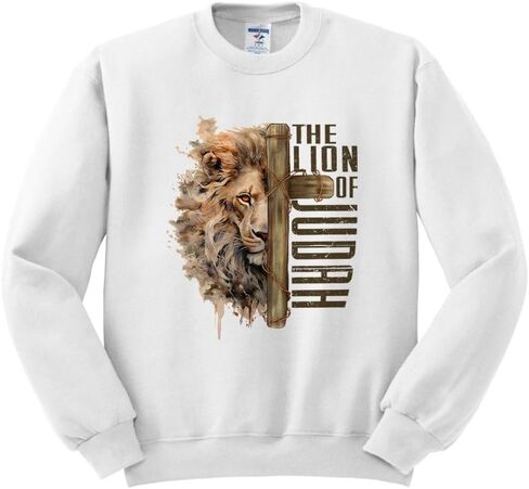 TeesAndTankYou Lion of Judah Sweatshirt Unisex in Saudi Arabia