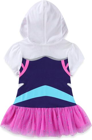 Marvel Spider-Gwen Ghost Spider Girls Cosplay Hooded Shirt with Tulle and Legging Pants Set for Toddler and Big Kids in Saudi Arabia