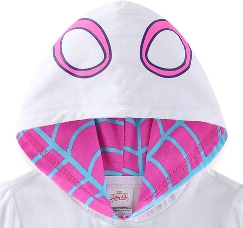 Marvel Spider-Gwen Ghost Spider Girls Cosplay Hooded Shirt with Tulle and Legging Pants Set for Toddler and Big Kids in Saudi Arabia