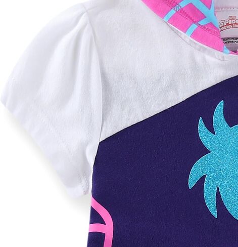 Marvel Spider-Gwen Ghost Spider Girls Cosplay Hooded Shirt with Tulle and Legging Pants Set for Toddler and Big Kids in Saudi Arabia
