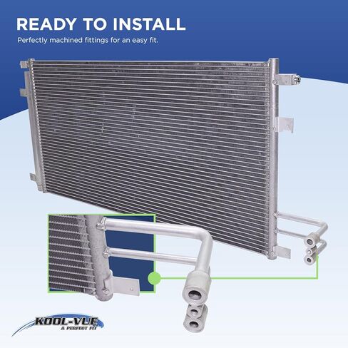 Kool-Vue A/C Contenser متوافق مع 2009-2014 Nissan Cube ، يناسب 2007-2012 Nissan Versa مع جهاز الاستقبال المجفف Sedan NI3030163 in Saudi Arabia