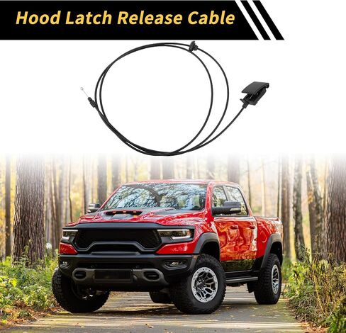 1 PCS Hood Latch Cable for Dodge for RAM 1500 2500 3500 2009-2018 Front Hood Cable Cable Comple Cable No.5160352AB/5160352AC in Kuwait