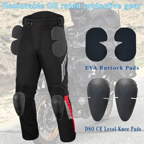 سروال واقعي للدراجات النارية للشباب والرجال والنساء المتروكروس بانت مع وسادات ركبة CE للدراجة الترابية MTB ATV التزلج in Kuwait