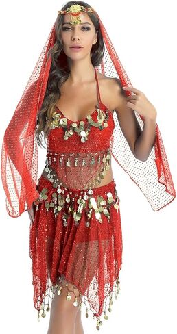 Women Belly Dance Long Dress Belly Dancing Costume Sets Dance Suit Performing Dress Bellydance in Saudi Arabia