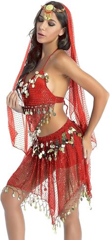 Women Belly Dance Long Dress Belly Dancing Costume Sets Dance Suit Performing Dress Bellydance in Saudi Arabia