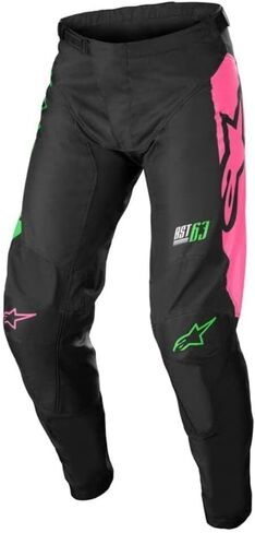Alpinestars Youth Racer Compass Pants BLK/GRN NEON/PINK FLUO SZ 28 482-975828 in Saudi Arabia