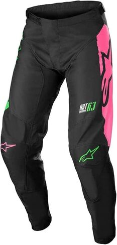 Alpinestars Youth Racer Compass Pants BLK/GRN NEON/PINK FLUO SZ 28 482-975828 in Saudi Arabia