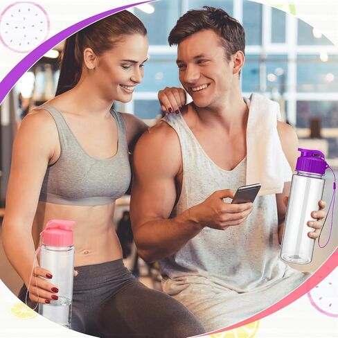 Domensi 50 Pieces Water Bottle Bulk 17 oz Plastic Water Bottles Bulk Sports Adults Kids Reusable Large Water Bottles with Leak Proof Flip Top for Kids Adults School Fitness in Kuwait