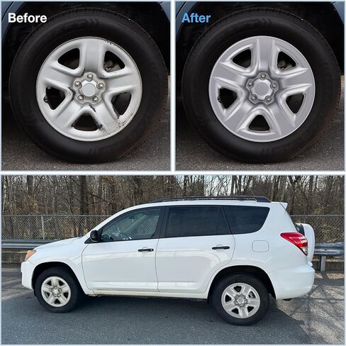 17" Silver Wheel Skins (Set of 4) for 2006-2012 Toyota Rav4, 17 inches ABS Wheel Covers Compatible with 06-12 Rav4 Steel Wheels- Auto Tire Replacement Cap Cover 42611-0R020 42611-42200 in Kuwait