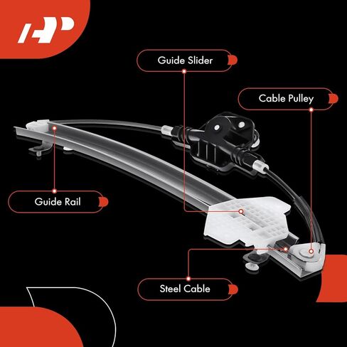 A-Premium Manual Window منظم متوافق مع Hyundai Accent 2006-2011 & Kia Rio 2006-2011 ، RIO5 2006-2011 ، جانب السائق الأيسر الأمامي in Saudi Arabia