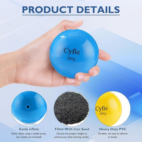 Cyfie البيسبول الثقيل الوزن/الكرة اللينة للضرب، كرات ثقيلة للضرب، والتدريب على الضرب، وممارسة الرمي والرمي (6 عبوات) in Kuwait