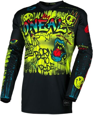 O'Neal 2025 Youth Kids Element Element Attack Jersey Pant Motocross Offroad Gear Combo Black/White (Youth Small/W22) in Saudi Arabia