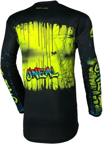 O'Neal 2025 Youth Kids Element Element Attack Jersey Pant Motocross Offroad Gear Combo Black/White (Youth Small/W22) in Saudi Arabia