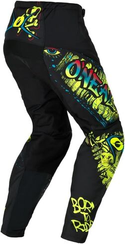 O'Neal 2025 Youth Kids Element Element Attack Jersey Pant Motocross Offroad Gear Combo Black/White (Youth Small/W22) in Saudi Arabia