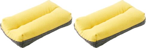 Carrand 45116 2-Sided Glass and Mirror Sponge, Yellow/Gray in Saudi Arabia