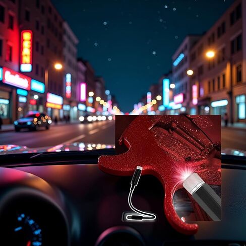 2 Pack USB Star Car Roof Lights محمولة مصباح الإسقاط المصباح Mini LED قابل للتعديل in Kuwait