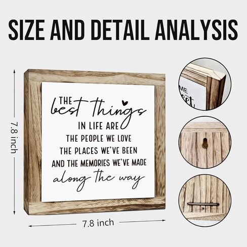 Inspirational Wood Sign, Courage Sign, Wooden Plaques Sign Table Decor, Motivational Saying Wood Sign, Office Decor Art, Winston Churchill Saying Sign, Success is Not Final Sign 7.8×7.8×0.67inches in Kuwait