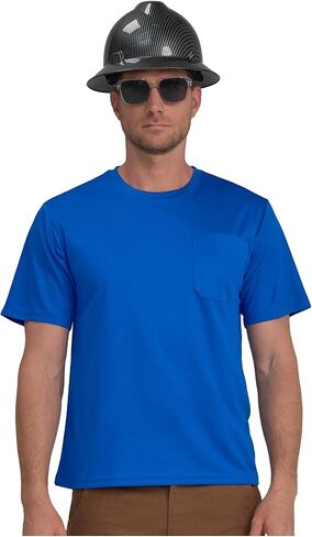 AYKRM High Visibility Reflective Safety Short Sleeve Shirts for Men Women Fashion Durable Construction Work Shirts in Kuwait