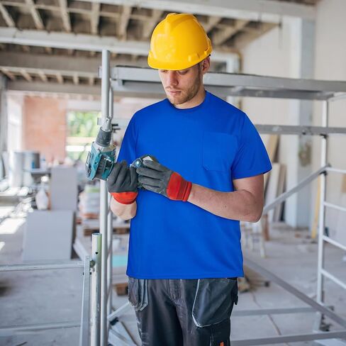 AYKRM High Visibility Reflective Safety Short Sleeve Shirts for Men Women Fashion Durable Construction Work Shirts in Kuwait