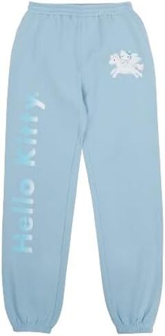 Hello Kitty Winged Horse Glitter Print Usisex Comple Blue Pants in Saudi Arabia