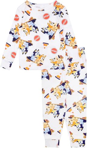 Bluey Boys' 2-Piece Snug-fit Viscose Pajama Set, Soft & Cute for Kids in Saudi Arabia