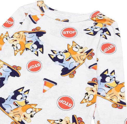 Bluey Boys' 2-Piece Snug-fit Viscose Pajama Set, Soft & Cute for Kids in Saudi Arabia