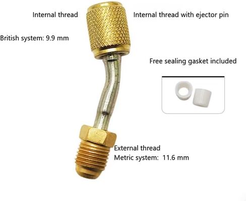 Air Conditioning Refrigerant R22 to R410 Adapter, Metric to Imperial Adapter, R32 Refrigerant Charging Safety Valve Tool Accessories (4 - piece Set) in Saudi Arabia