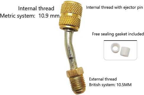 Air Conditioning Refrigerant R22 to R410 Adapter, Metric to Imperial Adapter, R32 Refrigerant Charging Safety Valve Tool Accessories (4 - piece Set) in Saudi Arabia