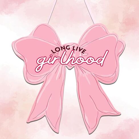 SFDHVCF Coquette Pink Bow Wall Decor Inspirational Preppy Bow Wall Sign Birthday Party Gifts Decorations Bowknot Welcome Door Sign for Bedroom College Dorm Apartment Indoor Porch Decor in Saudi Arabia