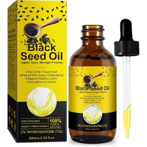 Black Seed Oil, Natural Pure Cold Pressed Black Seed Oil for Hair Growth and Skin Care 2.02 Fl Oz in Saudi Arabia