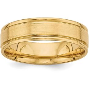 14k Yellow Gold Comfort Fit Unique Wedding Band Ring in Kuwait