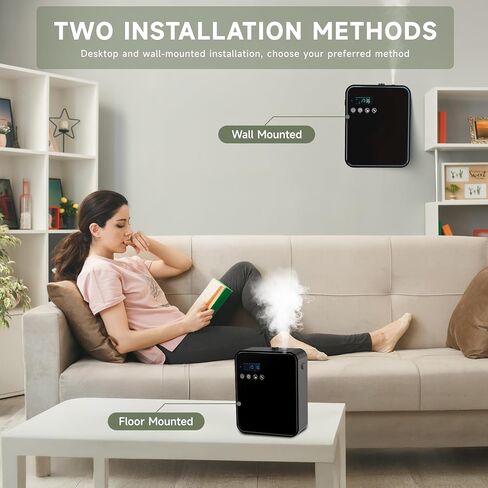 Corded Waterless Essential Oil Diffuser for Home, Hotel Collection Diffuser, 2500 Sq.Ft of Coverage, 250ml Capacity, Aromatherapy Scent Diffuser for Home, Smart Scent Air Machine in Saudi Arabia