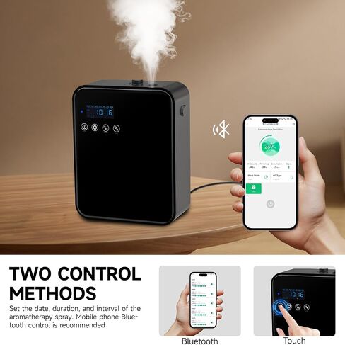 Corded Waterless Essential Oil Diffuser for Home, Hotel Collection Diffuser, 2500 Sq.Ft of Coverage, 250ml Capacity, Aromatherapy Scent Diffuser for Home, Smart Scent Air Machine in Saudi Arabia
