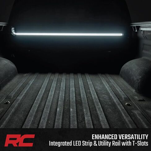Rough Country Retractable Bed Step for Jeep Gladiator JT (2020–2025) - Manual Tailgate Drop Step, 6" Non-Slip Step Surface, Bolt-On Install in Saudi Arabia
