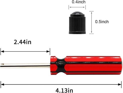 6 PCS Valve Core Removal Tool W/ 4 Tyre Valve Dust Cap Car Automotive Car Motorcycle Truck Truck Bickderiver Valve STEM Core Relation Tyr in Saudi Arabia