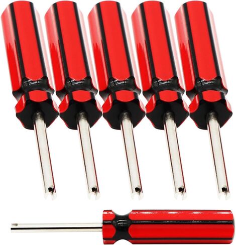 6 PCS Valve Core Removal Tool W/ 4 Tyre Valve Dust Cap Car Automotive Car Motorcycle Truck Truck Bickderiver Valve STEM Core Relation Tyr in Saudi Arabia
