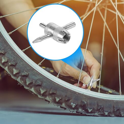 5 Pcs 4-Way Valve Core Tool, Tyre Valve Removal Tool Tire Stem Core Wrench Tire Stem Remover Puller Repair Tools for Bicycle Bike Automobile Car Motorcycle in Saudi Arabia