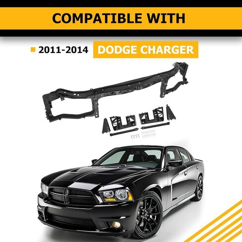 دعم الرادياتير Kuafu متوافق مع استبدال شاحن Dodge 2011-2014 لـ 68142202AA CH1225235 تجميع شريط التعادل العلوي الكهربائي البلاستيك الصلب in Saudi Arabia