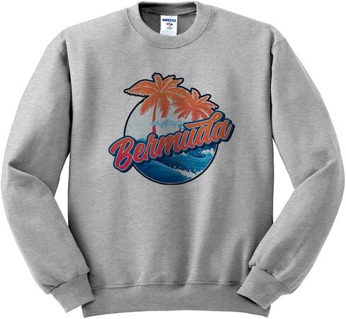 TeesAndTankYou Tropical Bermuda Sweatshirt Unisex in Saudi Arabia