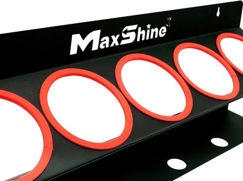Maxshine Universal تفاصيل حامل زجاجة رذاذ - تفاصيل الهاتف المحمول ومنظم مرآب السيارات ، يحمل 5 رشاشات (16/32 أوقية) مع 4 ثقوب صغيرة ، تصميم خفيف الوزن ، تصاعد الجدار السهل (مجموعة 2) in Saudi Arabia