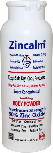 الزنكال كلها طبيعية ومسحوق القدم ، مركّز 50 ٪ من الزنك ، رطوبة خالية من الذرة/رطوبة امتصاص الرائحة/الاحتكاك ، صيغة إغاثة الحكة للجلد الجاف/البارد مع الكالسيوم فائقة النخاع والمنثول in Kuwait