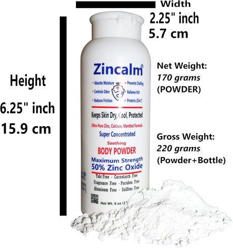 الزنكال كلها طبيعية ومسحوق القدم ، مركّز 50 ٪ من الزنك ، رطوبة خالية من الذرة/رطوبة امتصاص الرائحة/الاحتكاك ، صيغة إغاثة الحكة للجلد الجاف/البارد مع الكالسيوم فائقة النخاع والمنثول in Kuwait