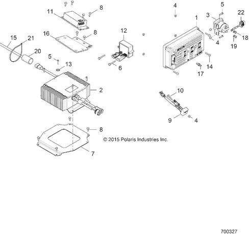Polaris GEM Contractor Tharness ، Part Renuine OEM 2411857 ​​، Qty 1 in Kuwait