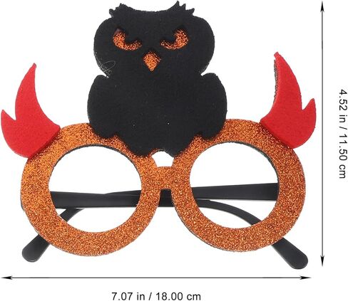 LOGOFUN 8pcs Halloween Eyeglasses Halloween Glasses Frame Pumpkin Skull Eyeglasses Funny Photo Props for Festival Party Supplies in Saudi Arabia