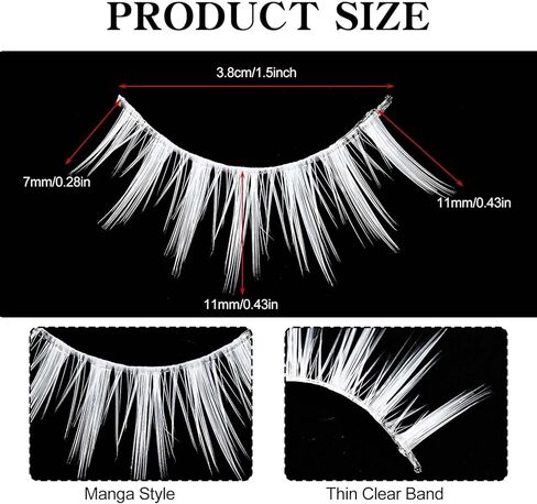 زي أنيمي أبيض مختلط الأرجواني مع نظارات أسود أبيض قصير ورموش زائفة للباس الهالوين in Kuwait