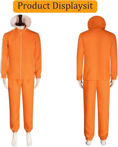 Men's Sportswear, including Black Square Eyeglass Frames and Wigs, Suitable For Sports, Role-Playing Parties, and Daily wear in Saudi Arabia