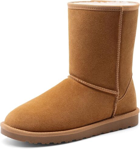 Bruno Marc Men's Winter Boots Cold Weather Outdoor Casual Warm Suede Faux Fur Lining FuzzyClassic Short Boots in Saudi Arabia