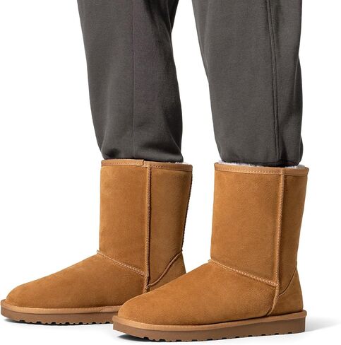 Bruno Marc Men's Winter Boots Cold Weather Outdoor Casual Warm Suede Faux Fur Lining FuzzyClassic Short Boots in Saudi Arabia