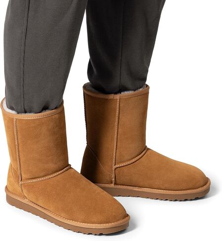 Bruno Marc Men's Winter Boots Cold Weather Outdoor Casual Warm Suede Faux Fur Lining FuzzyClassic Short Boots in Saudi Arabia